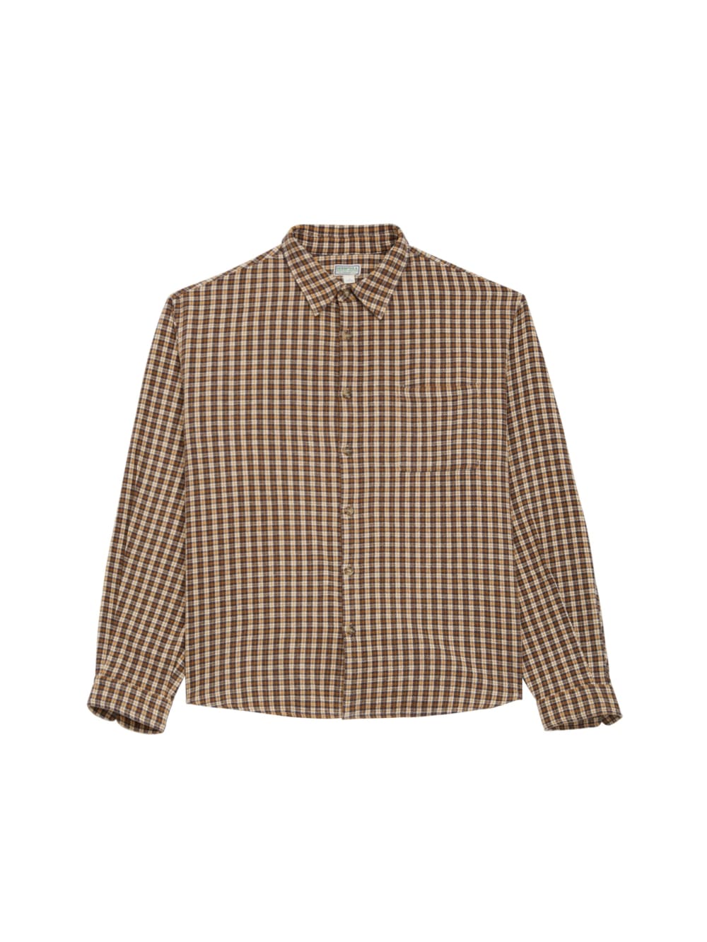 Plaid Button-Up Shirt