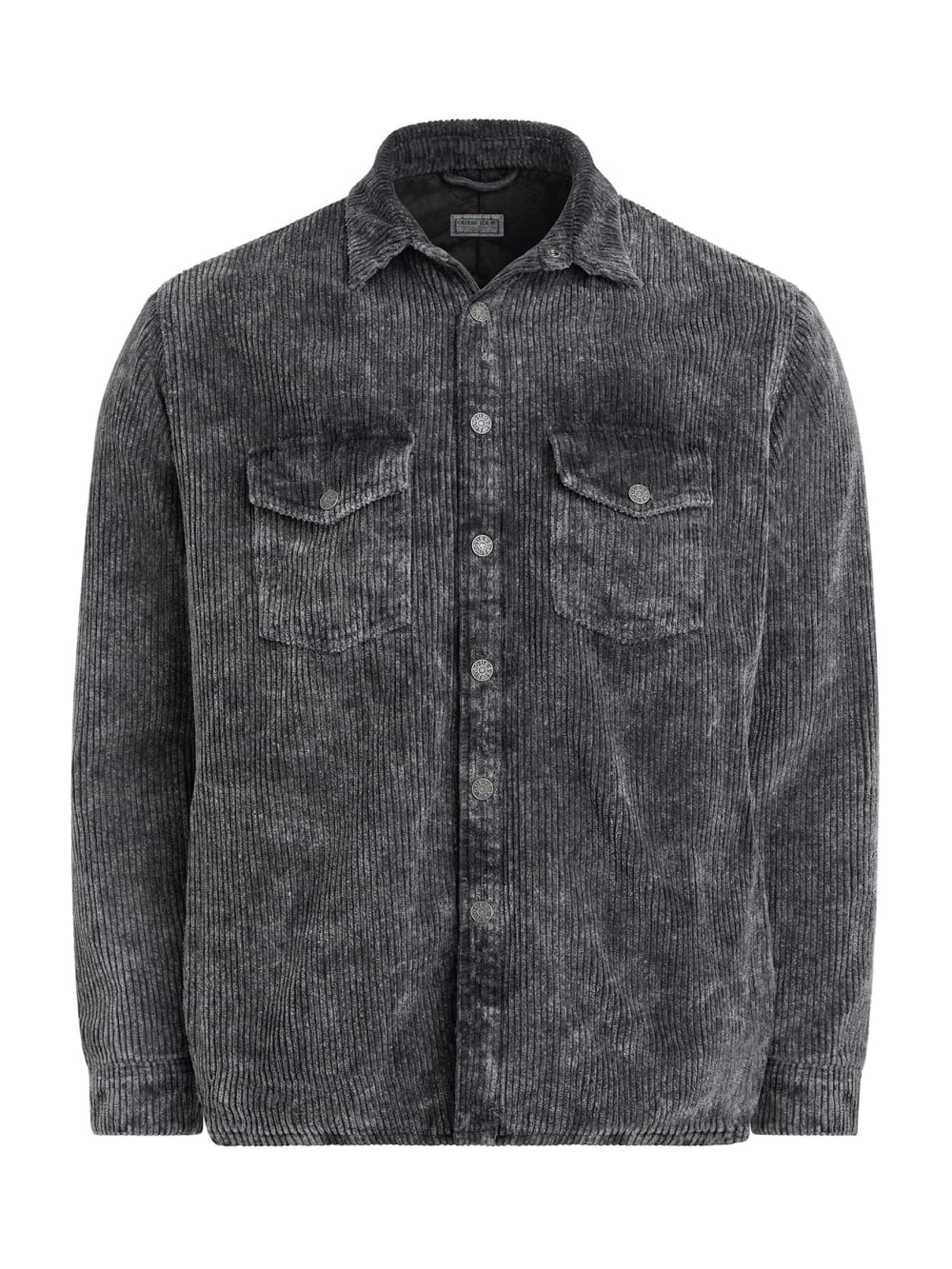 padded corduroy overshirt