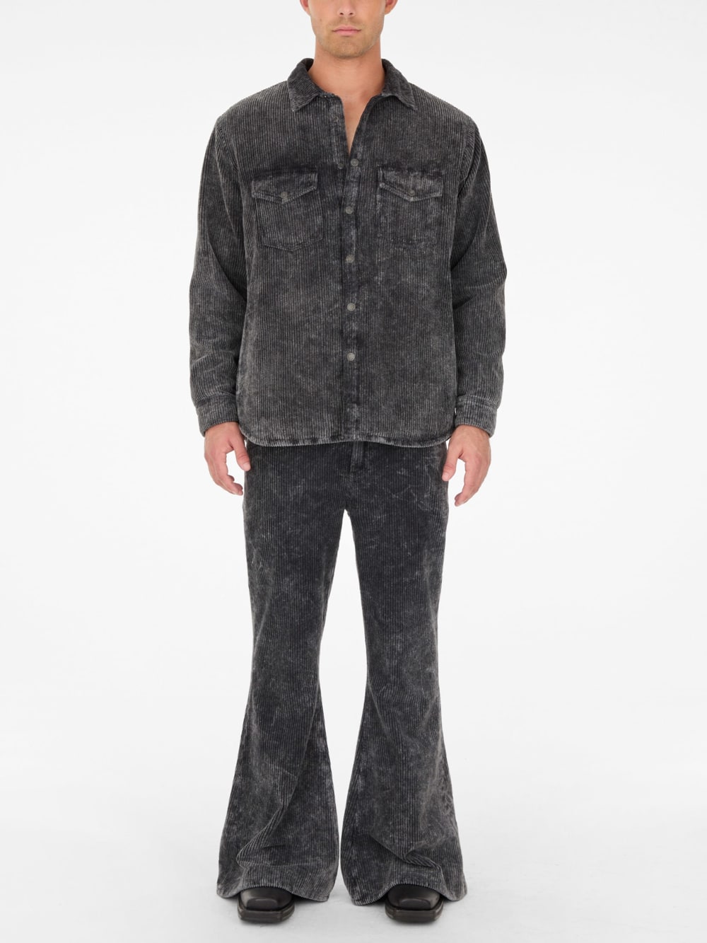 padded corduroy overshirt