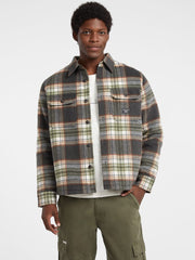 Brushed Wool-Blend Shacket