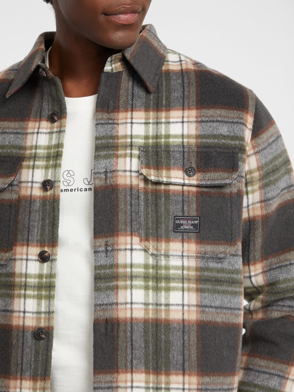 Brushed Wool-Blend Shacket