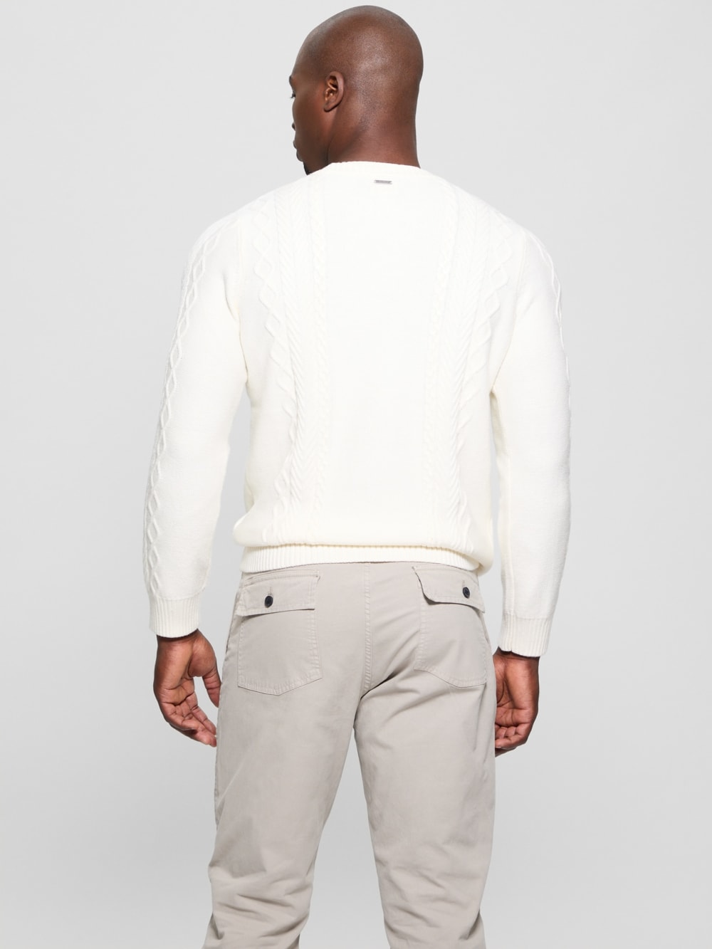 Eco Noah Crewneck Celtic Cable-Knit Sweater